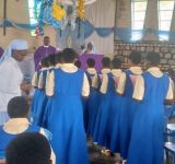 PRISE D'HABIT AU POSTULAT PAR LES JEUNES FILLES DANS LA CONGREGATION DES SOEURS BENE MARIYA