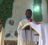 EMISSION DES DIFFERENTS VŒUX PAR LES MEMBRES DU MOUVEMENT EUCHARISTIQUE A LA PAROISSE SHANGA  